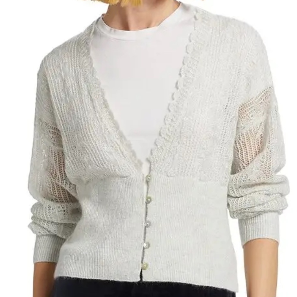 NWT ✨ Splendid Collection | Lola Wool Blend Cardigan | Pale Oak Heather | Large